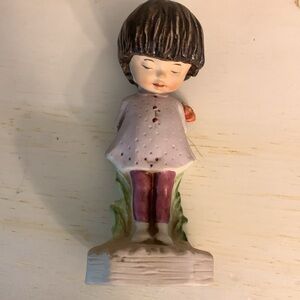 Moppets 1971 Fran Mar “Be Nice To Me I’ve Had a Hard Day” girl figurine, Japan.